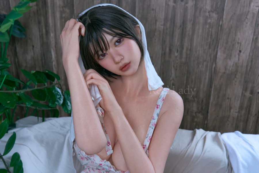 150cm/4ft11 F-Cup Big Breast Short Hair Japanese Silicone  Sex Doll - R6 - Image 33