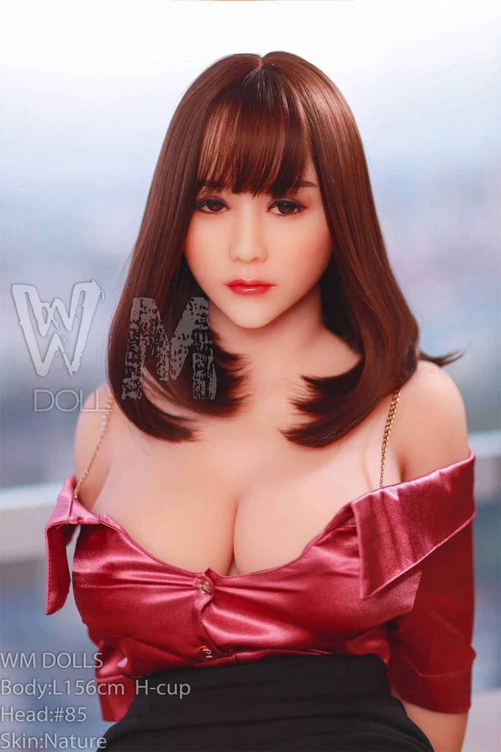 156cm/5ft1 H-Cup Thick Huge Boobs Big Booty TPE Sex Doll with #85 Head - Image 3
