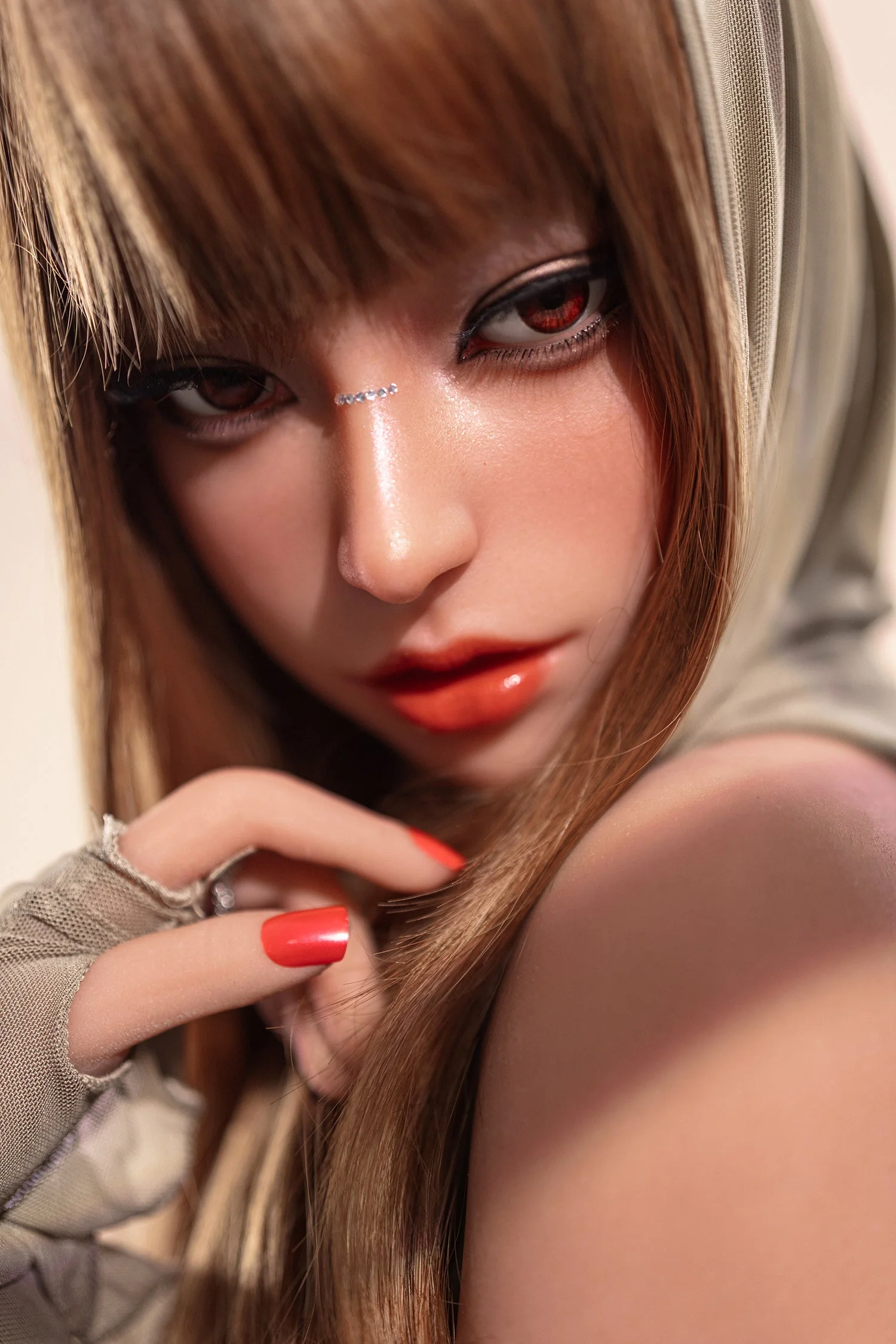 160cm/5ft3 A-cup Small Breast Silicone Head Sex Doll – #M5 - Image 3