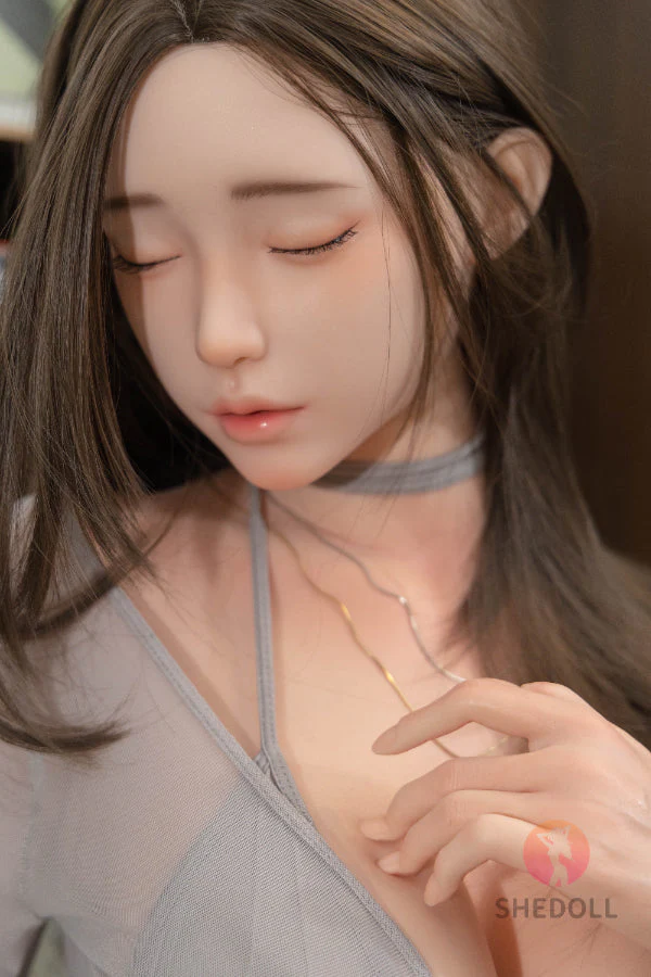 165cm/5ft5 E-cup Silicone Head Eyes Closed Sex Doll - Chuyue - Image 4