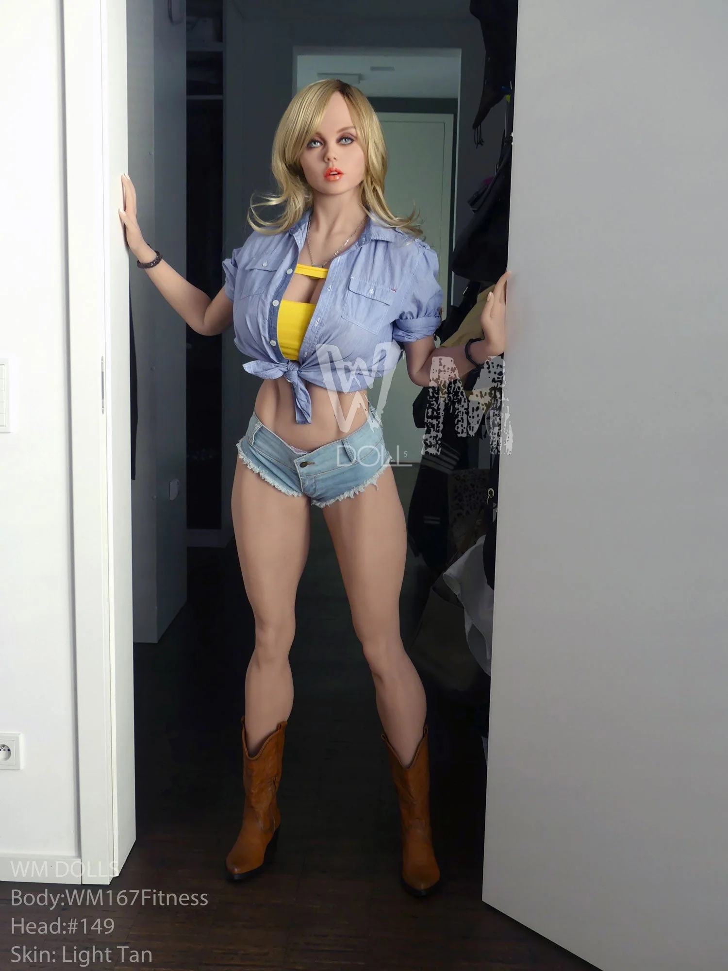 167cm/5ft6 F-cup Fitness TPE Sex Doll with #149 Head - Image 4