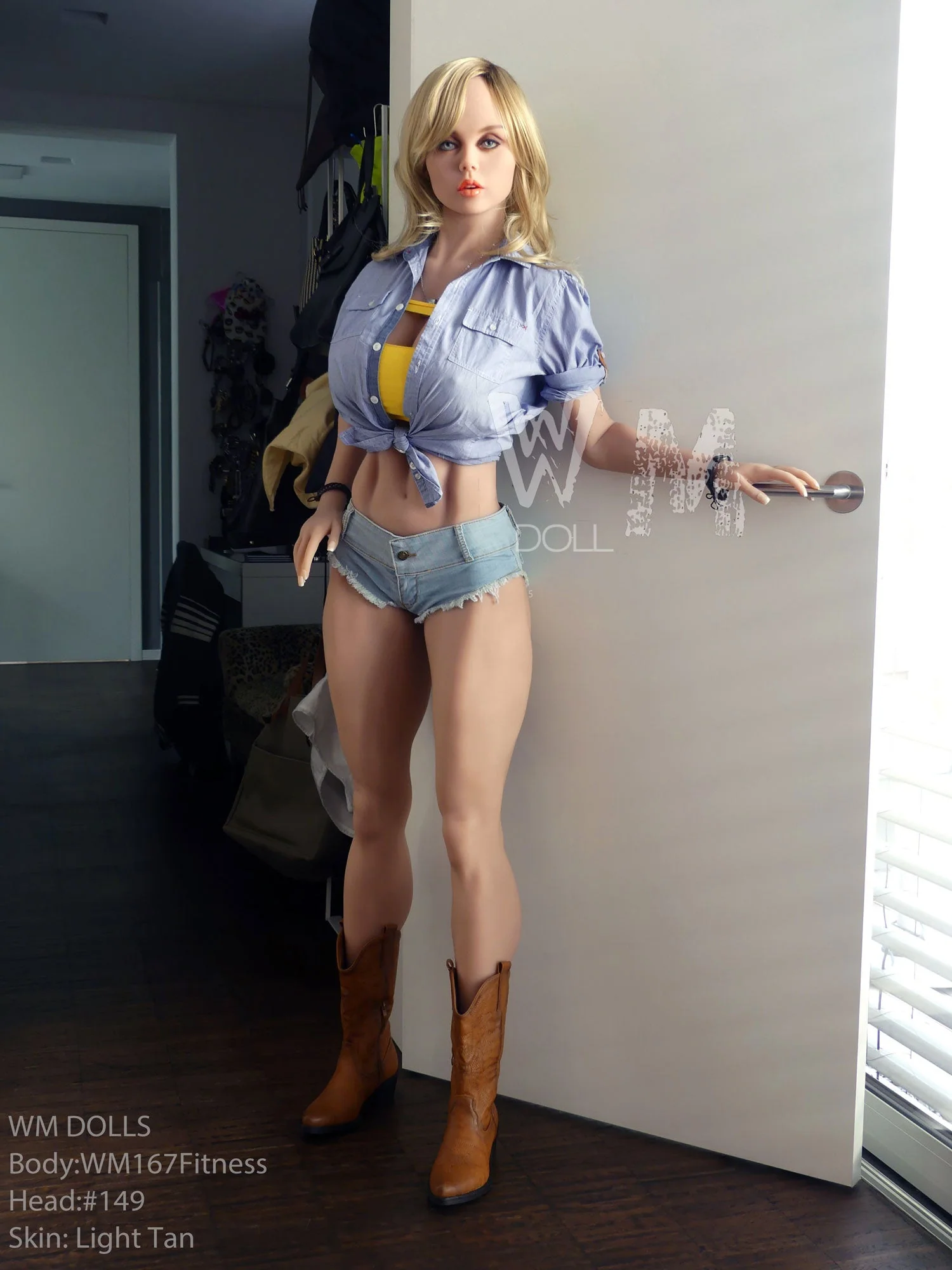 167cm/5ft6 F-cup Fitness TPE Sex Doll with #149 Head - Image 7