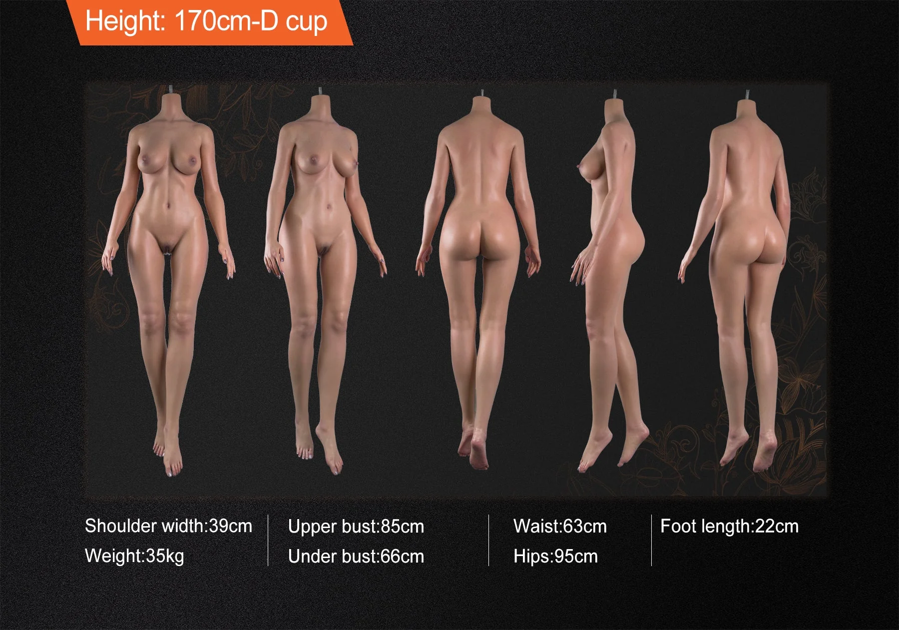 170cm/5ft7 D-cup Most Realistic Silicone Sex Doll – Maria - Image 6
