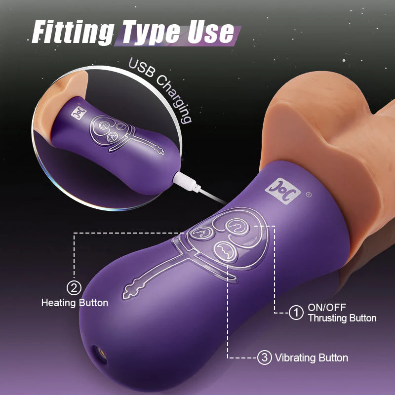 Allovers - 4-in-1 Versatile Thrusting Vibrating Heating Swing Thrusting Dildo - Image 5
