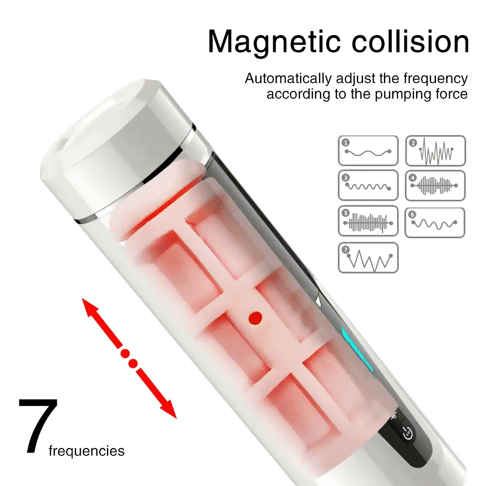 7 frequencies Automatic Piston Telescopic Rotation Male Masturbator - Image 4