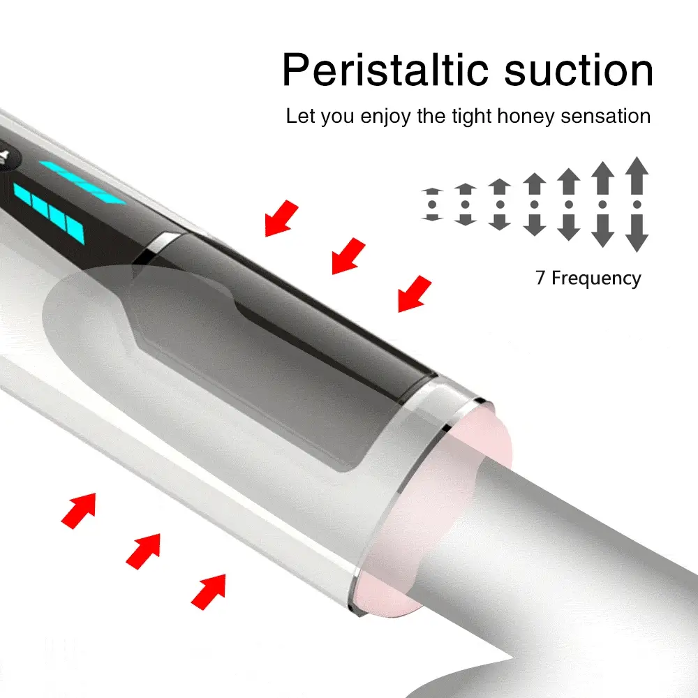 7 frequencies Automatic Piston Telescopic Rotation Male Masturbator - Image 7