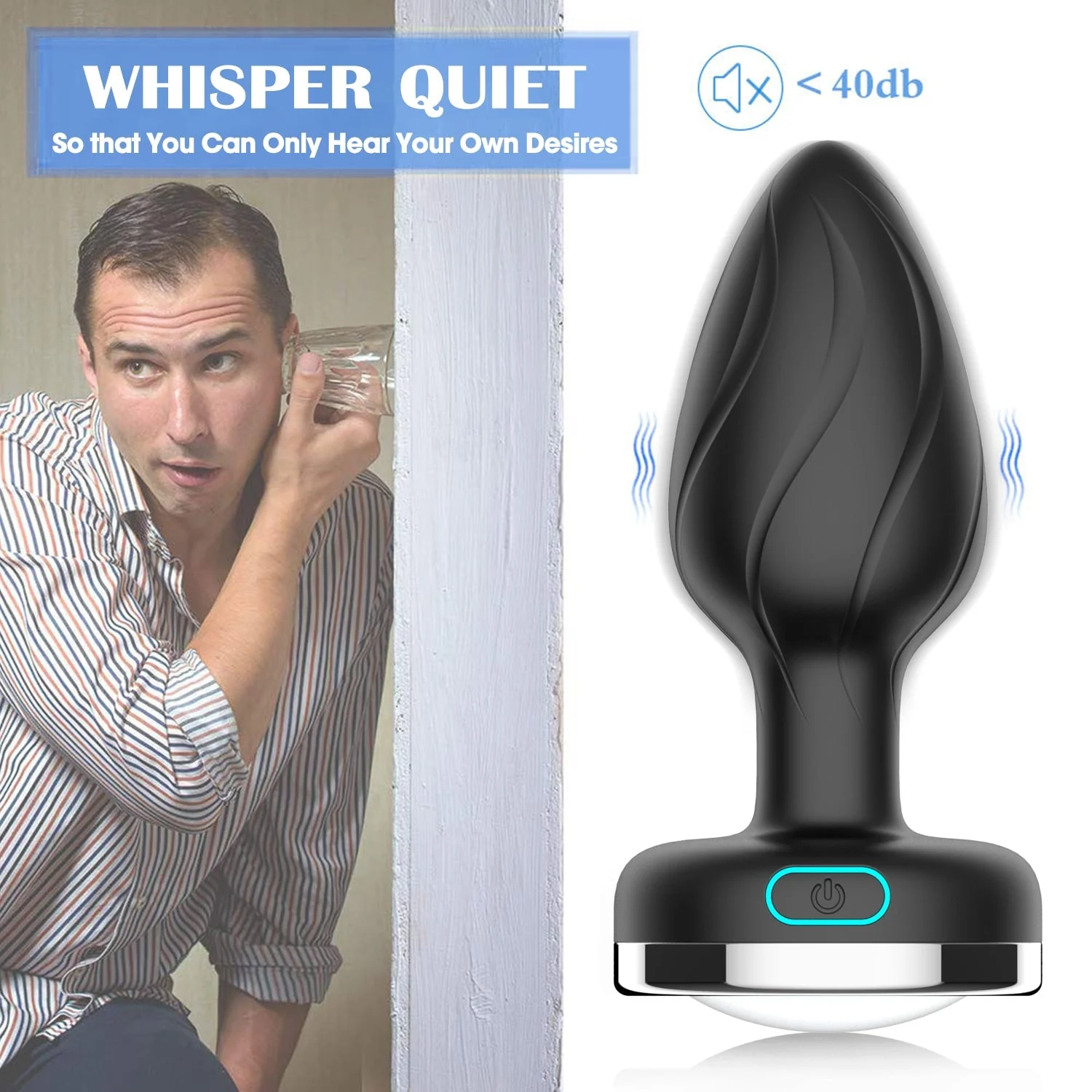 Colourful Remote Control Anal Plug - Image 6