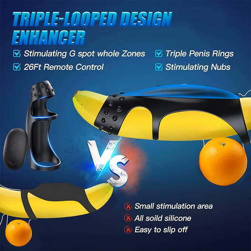 Acmejoy - 10 Vibrating Cock Ring with G-spot Stimulation and Remote Control - Image 4