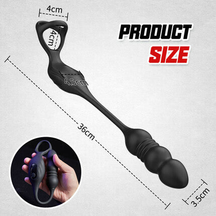Acmejoy - 9 Thrusting & Vibrating Wearable Prostate Massager with Cock ring - Image 5