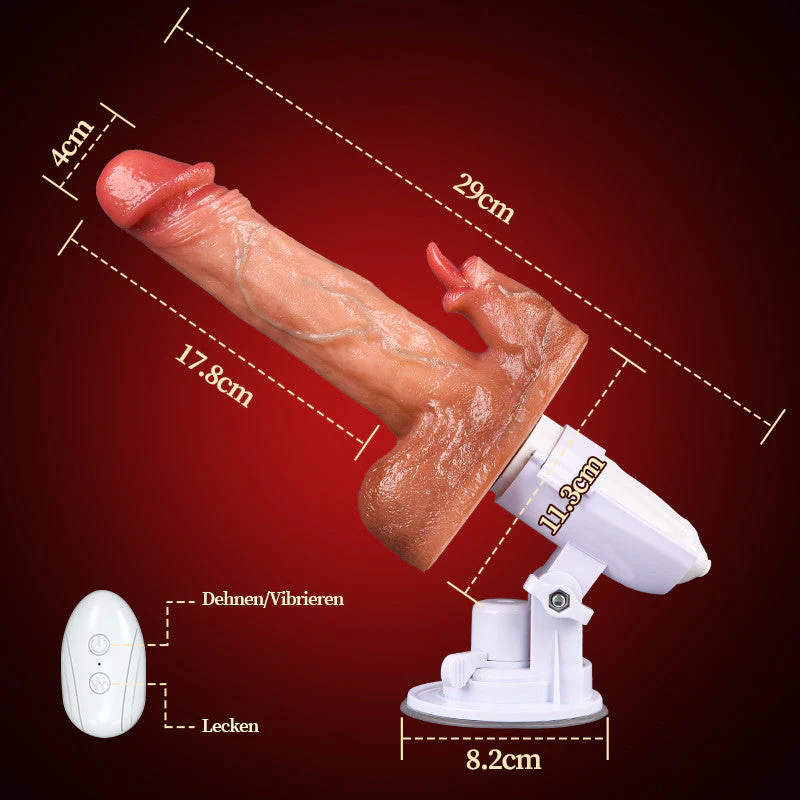 Acmejoy – Sexmaschine, 90°, automatisch verstellbarer Vibrator mit 8 stoßenden, vibrierenden und leckenden Dildos - Image 7