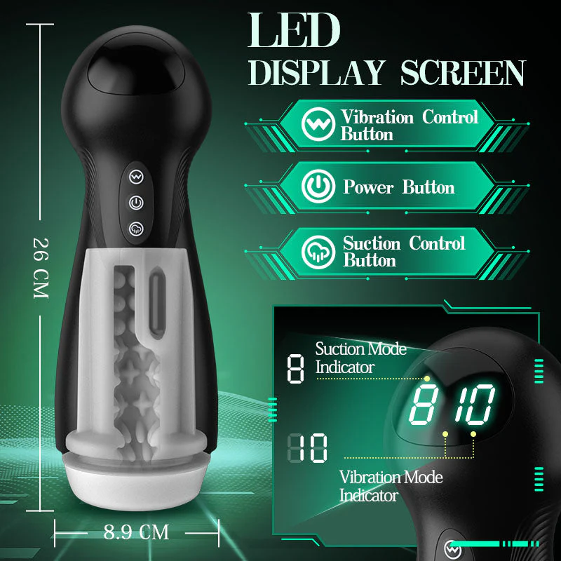 SolaceX - Intense Suction & Vibration Pleasure Male Stroker Masturbator - Image 8