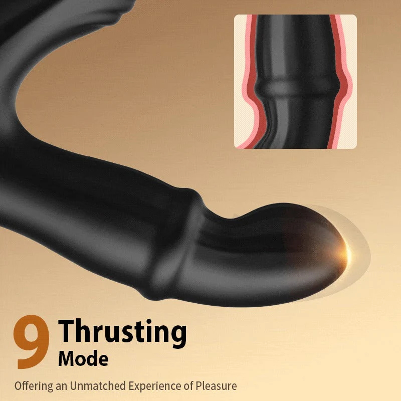 Acmejoy - Thrusting Prostate Massager With Double Cock Rings - Image 3
