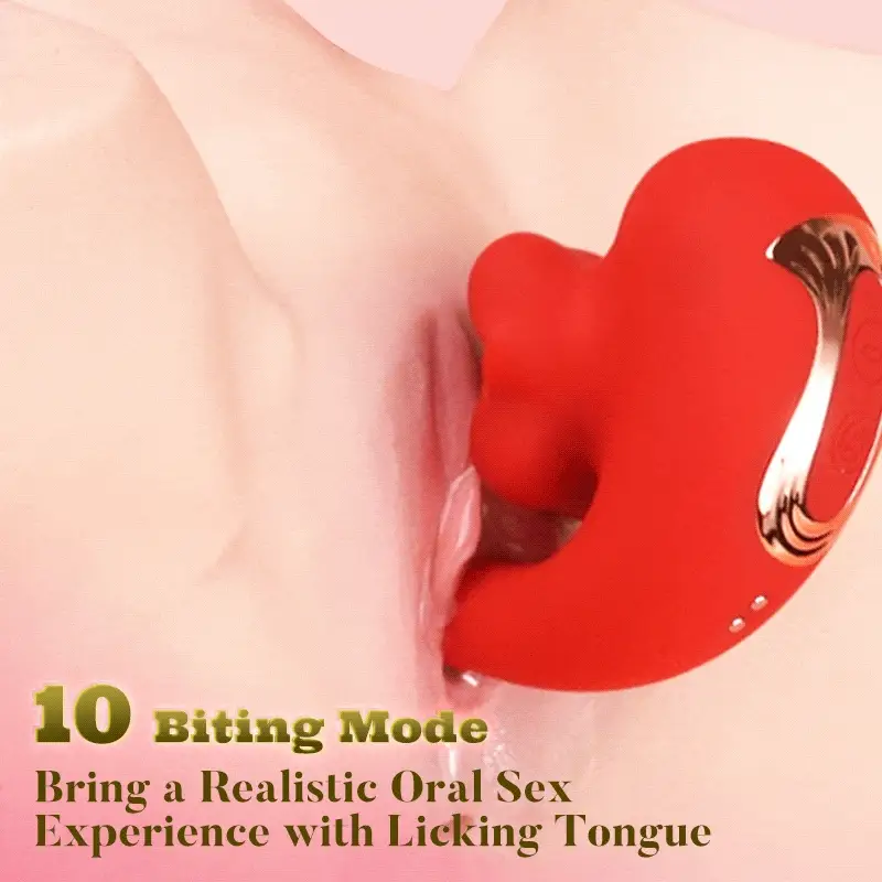 Acmejoy - Tongue Licking Vibrator with 10 Biting Clitoral Stimulators - Image 2