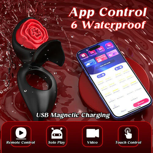 Acmejoy - Wizard APP Control 7 Vibrating Cock Ring - Image 5