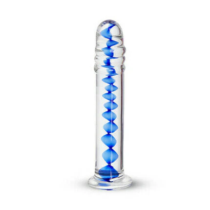 Acmejoy Frozen Sapphire Spiral Glass Dildo 6.18 Inch - Image 5