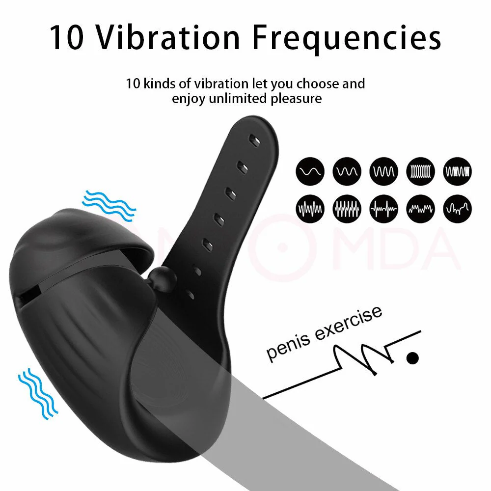 Adjustable Glans Vibrator Penis Massager - Image 3
