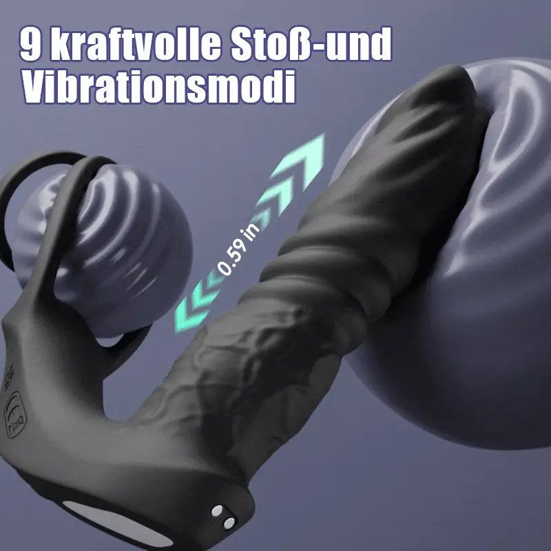 Sanftes Prostata-Spielzeug mit 9 Vibrationsstufen und Doppelring für maximalen Genuss - Image 3