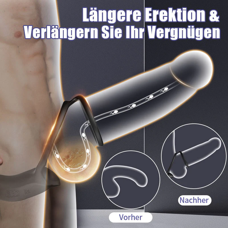 Sanftes Prostata-Spielzeug mit 9 Vibrationsstufen und Doppelring für maximalen Genuss - Image 4