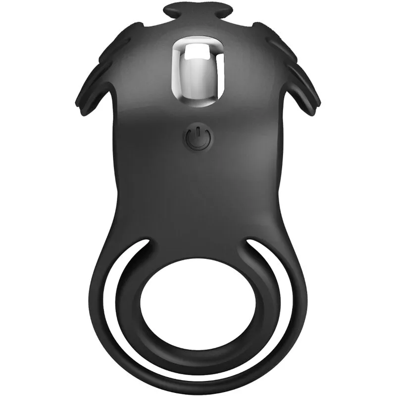 Anneau Pénien Vibrant En Silicone Noir Rechargeable - Image 8