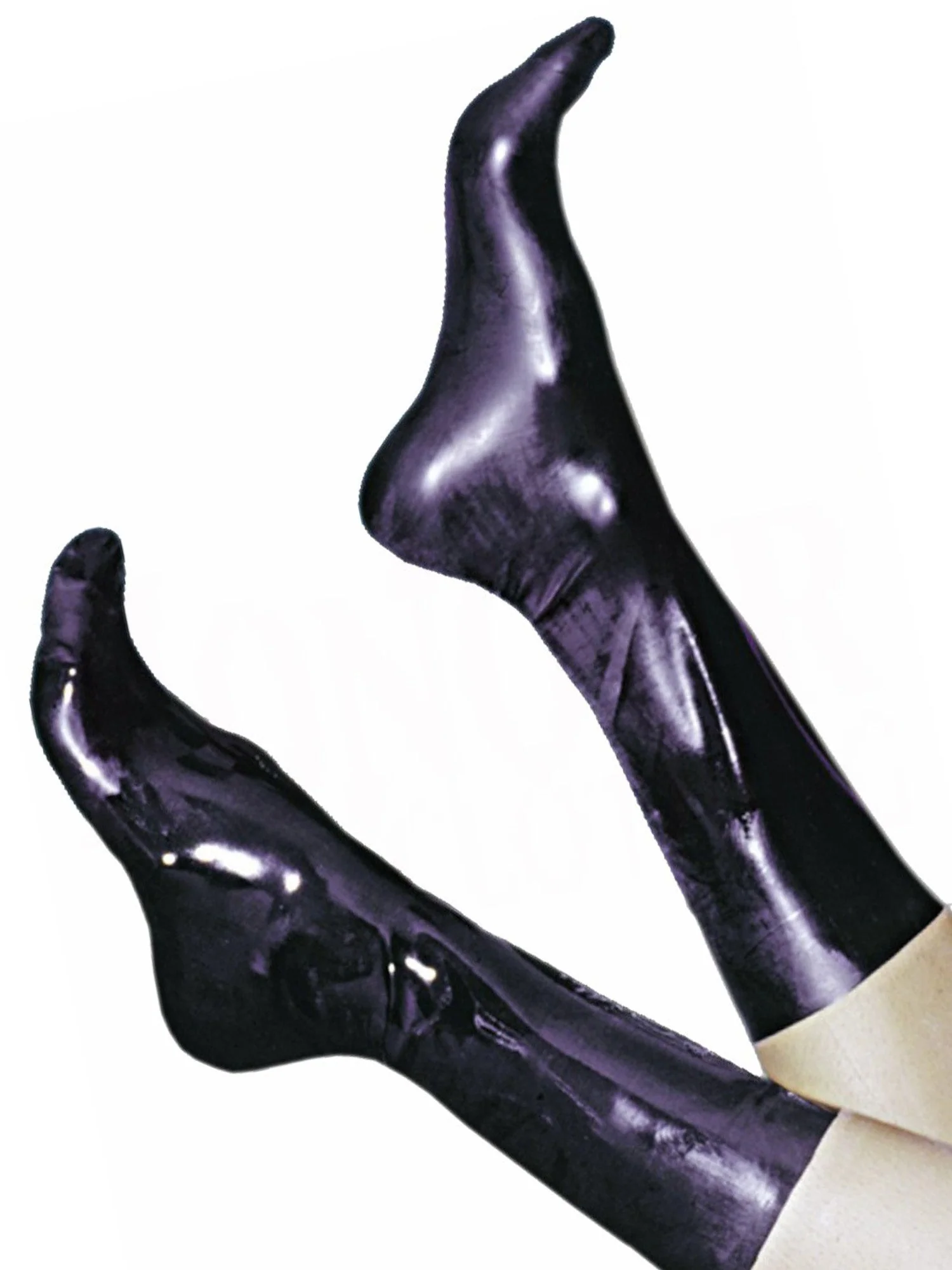 Black Moulded Rubber Socks