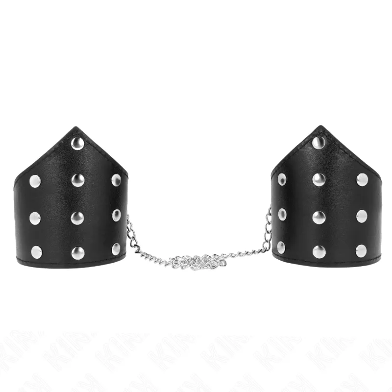 Bracelets BDSM cuir véritable ajustables élégants