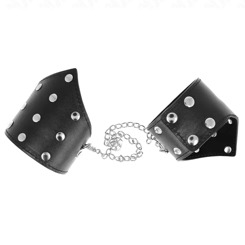 Bracelets BDSM cuir véritable ajustables élégants - Image 4