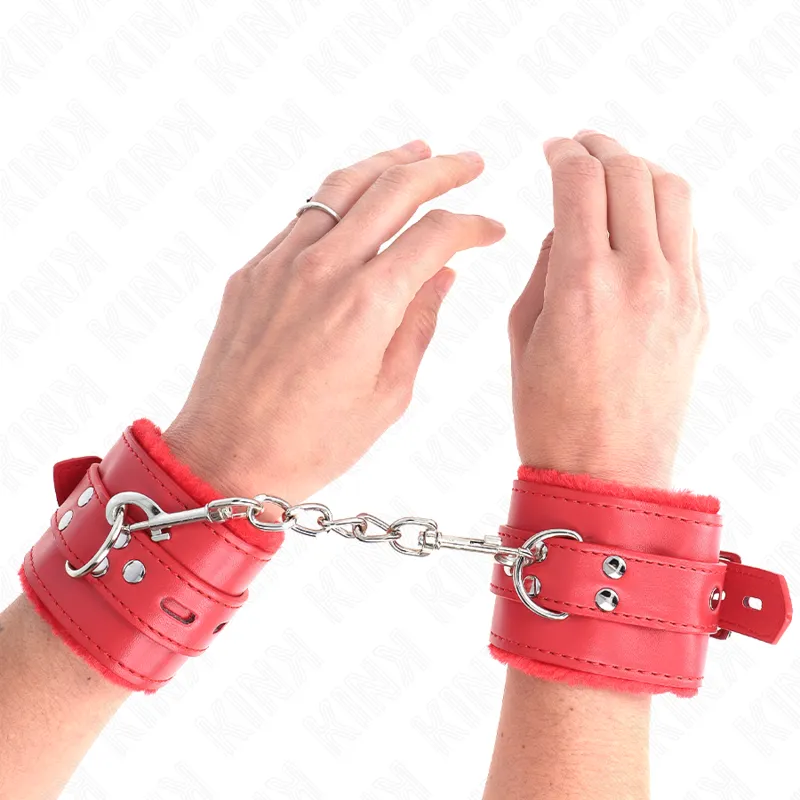 Bracelets BDSM cuir véritable luxe réglable - Image 2