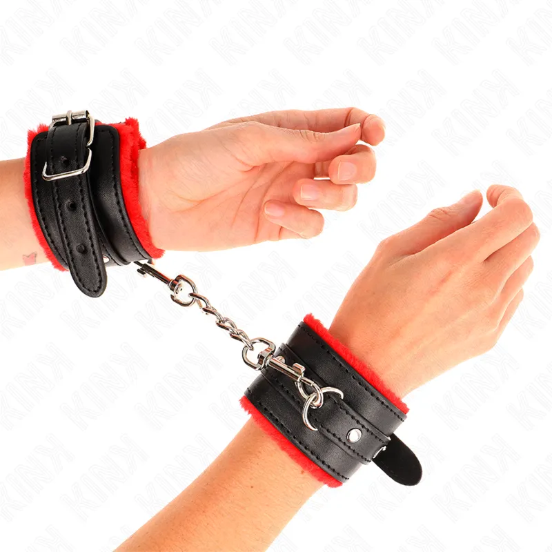 Bracelets cuir véritable BDSM ajustables robustes élégants - Image 3