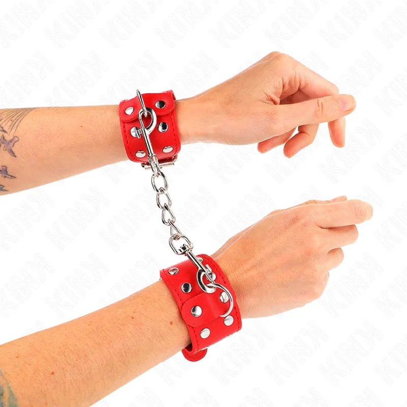 Bracelets élégants cuir véritable BDSM luxe - Image 3