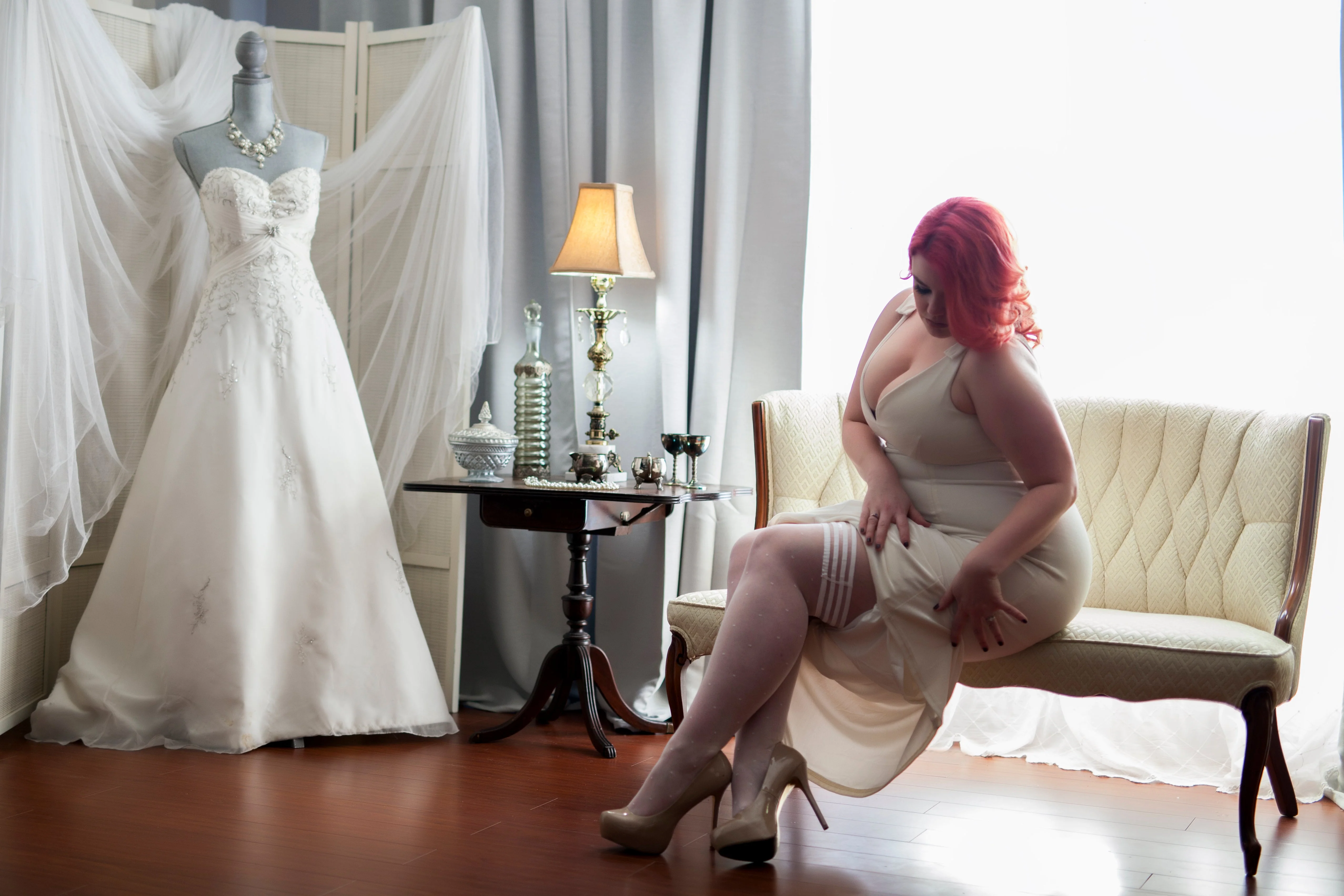 Brooke LeAnne: Time for a Polka Dot Dance Thigh Highs. Petite to Plus Size - Image 9