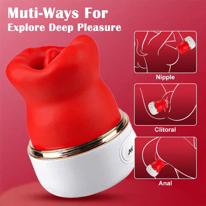 Cherry - Zungenleckvibrator zur Stimulation der Klitoris und Brustwarzen - Image 5