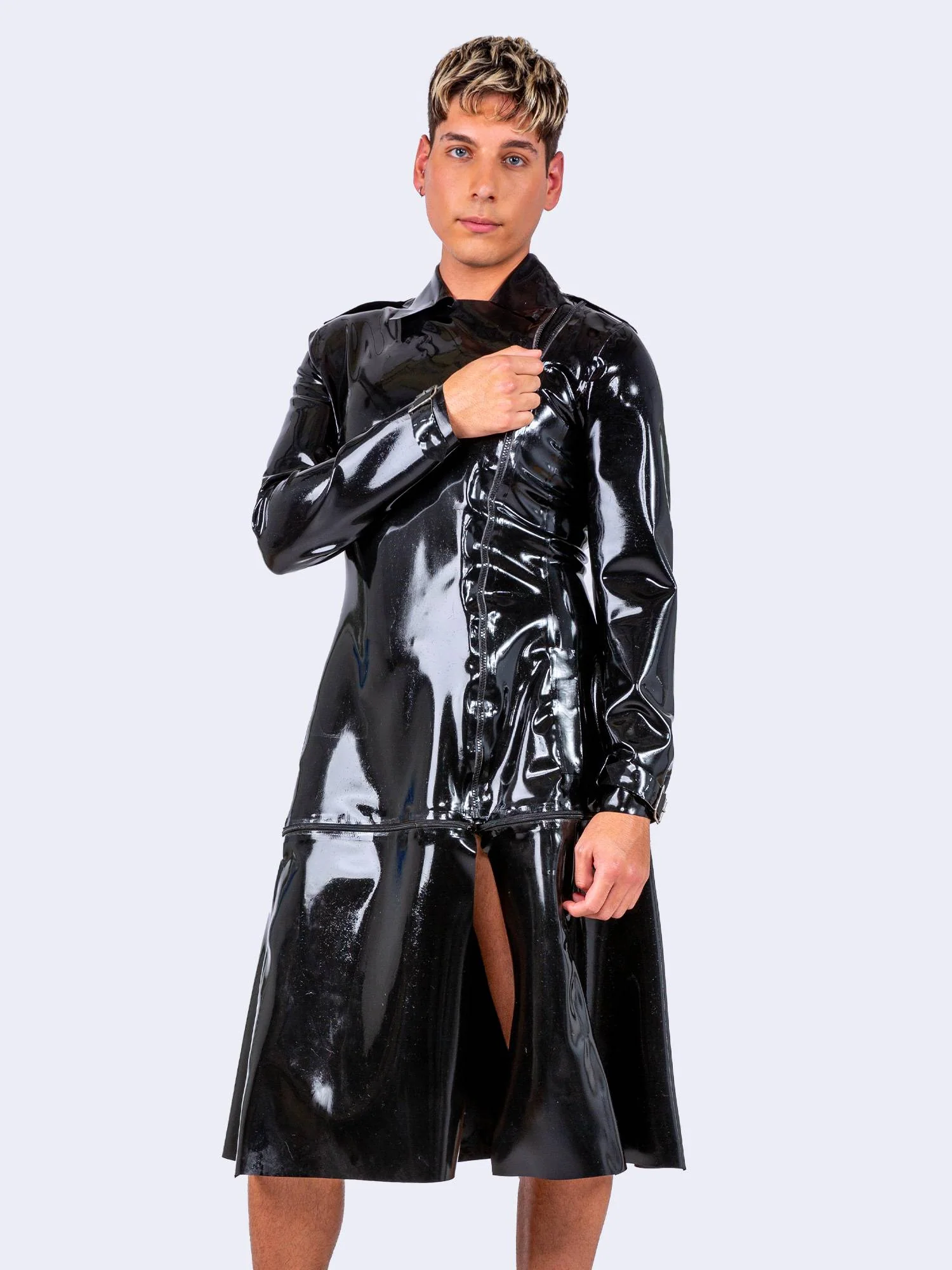 Cipher Trench Coat With Zip-Off Bottom By Bonyx - Image 10