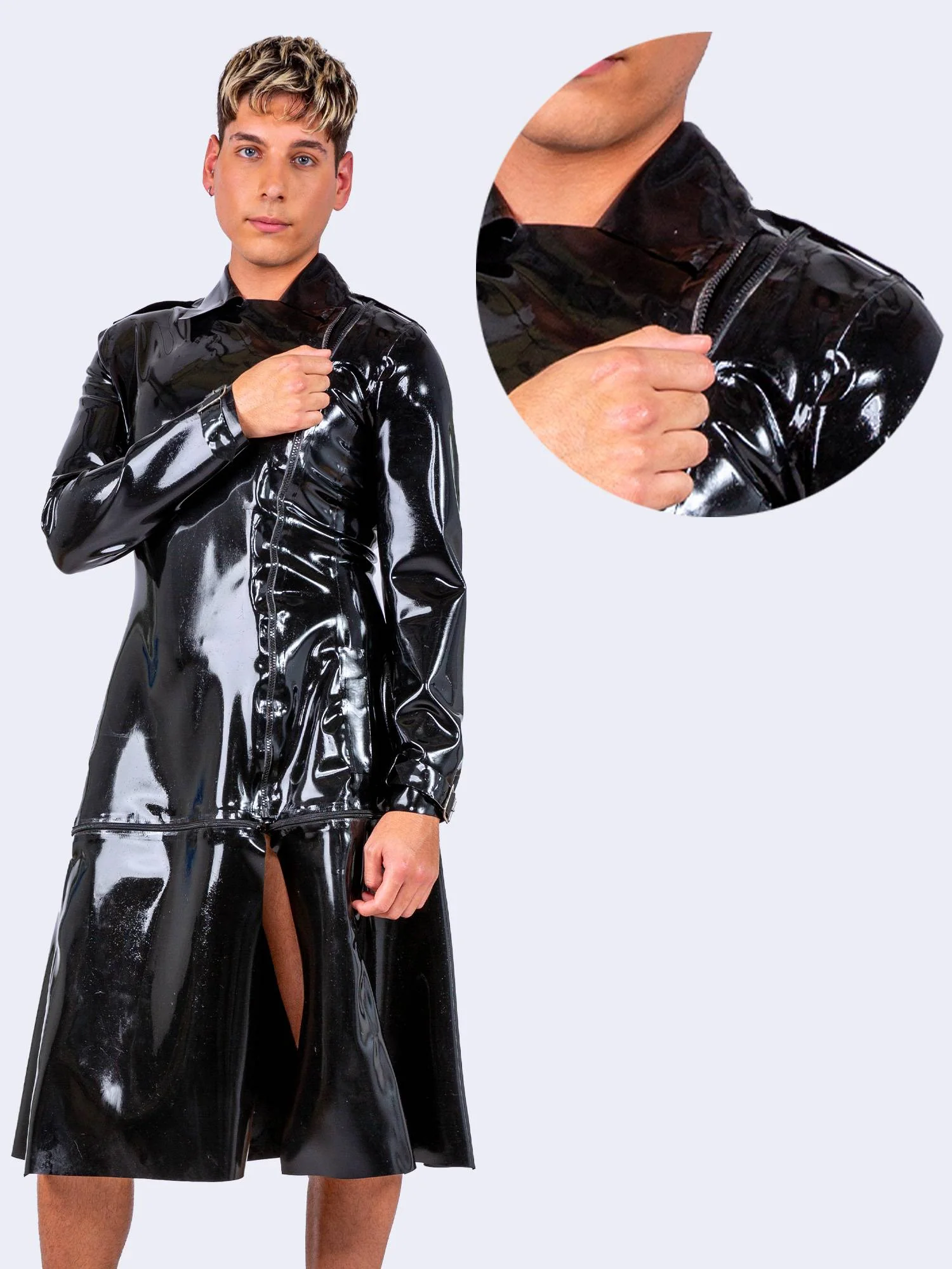 Cipher Trench Coat With Zip-Off Bottom By Bonyx - Image 2