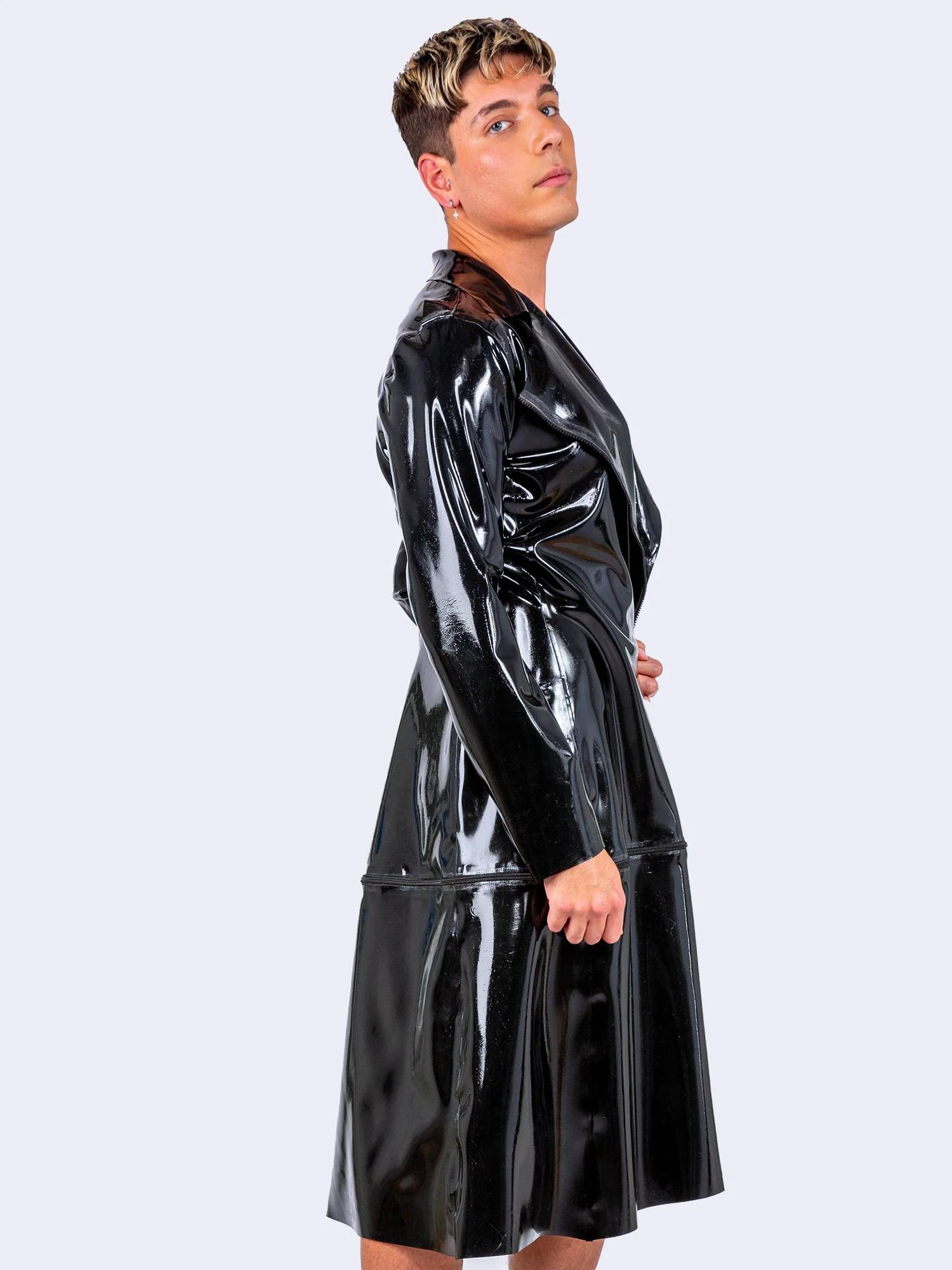 Cipher Trench Coat With Zip-Off Bottom By Bonyx - Image 8