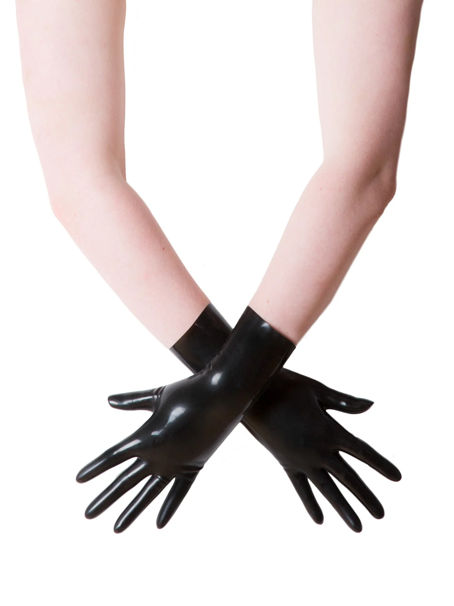 Classic Red Latex/Rubber Gloves - Image 2