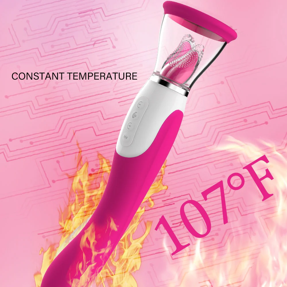 LUSTY AGE Sucking Vibrator With Tongue G-bliss O-maker Toy - Image 5