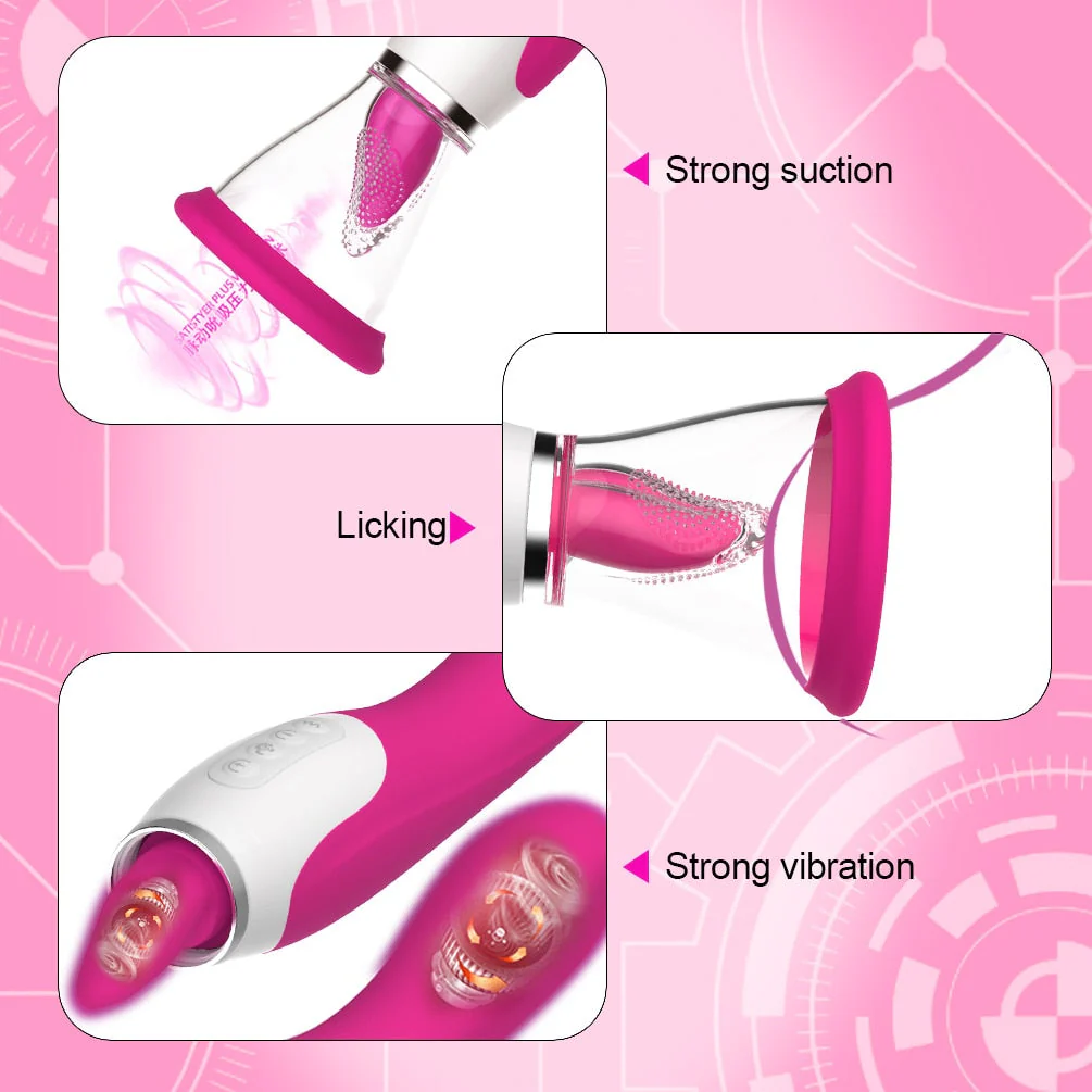LUSTY AGE Sucking Vibrator With Tongue G-bliss O-maker Toy - Image 8