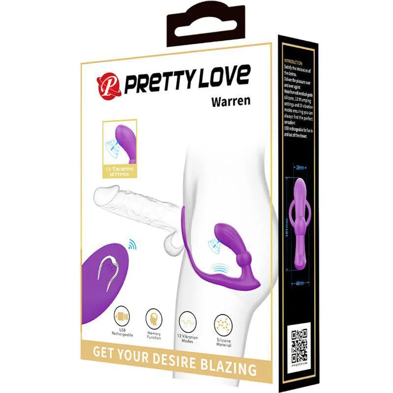 Cockring Vibrant Télécommandé En Silicone Violet - Image 2