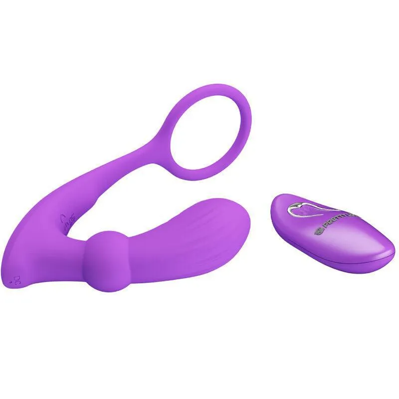 Cockring Vibrant Télécommandé En Silicone Violet - Image 6