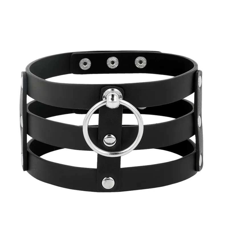 Collier Bdsm Cuir Végétalien Ajustable - Image 5