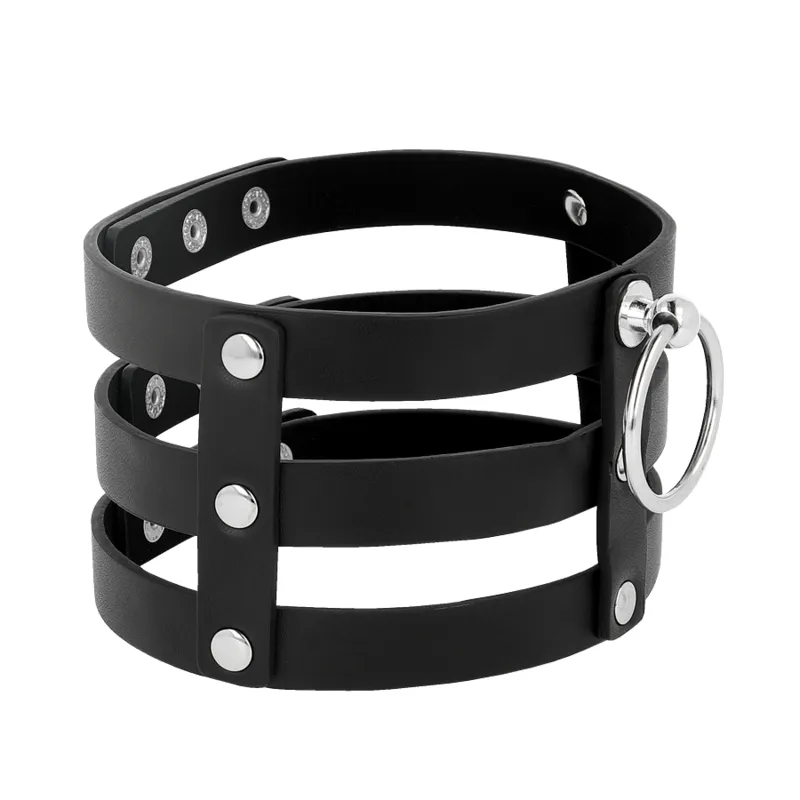 Collier Bdsm Cuir Végétalien Ajustable - Image 6