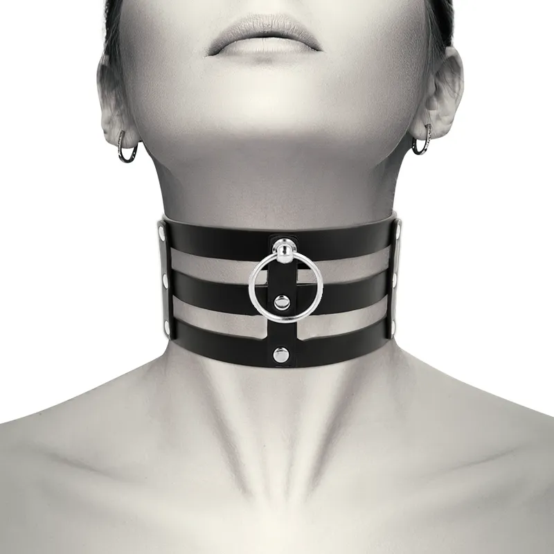 Collier Bdsm Cuir Végétalien Ajustable - Image 7