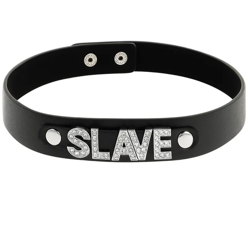 Collier Bdsm En Cuir Végétalien Ajustable - Image 5