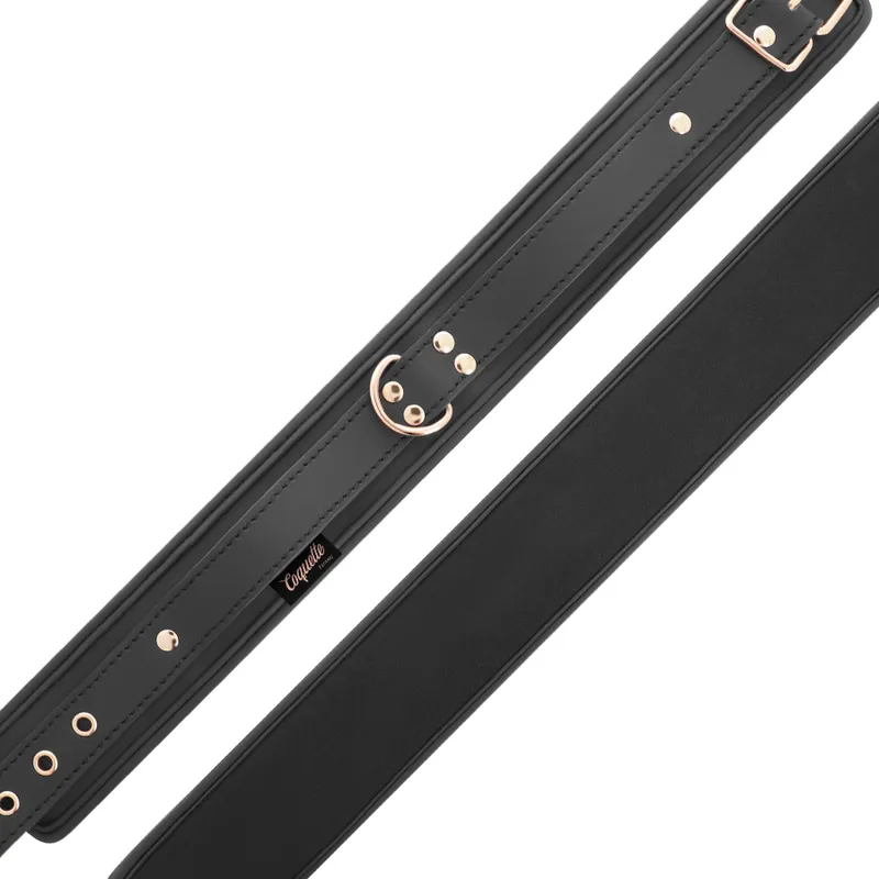Collier Bdsm En Cuir Végétalien Sécuritaire - Image 3
