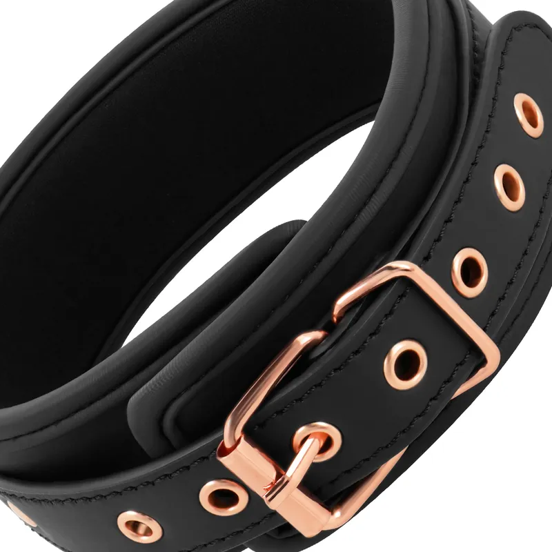 Collier Bdsm En Cuir Végétalien Sécuritaire - Image 5