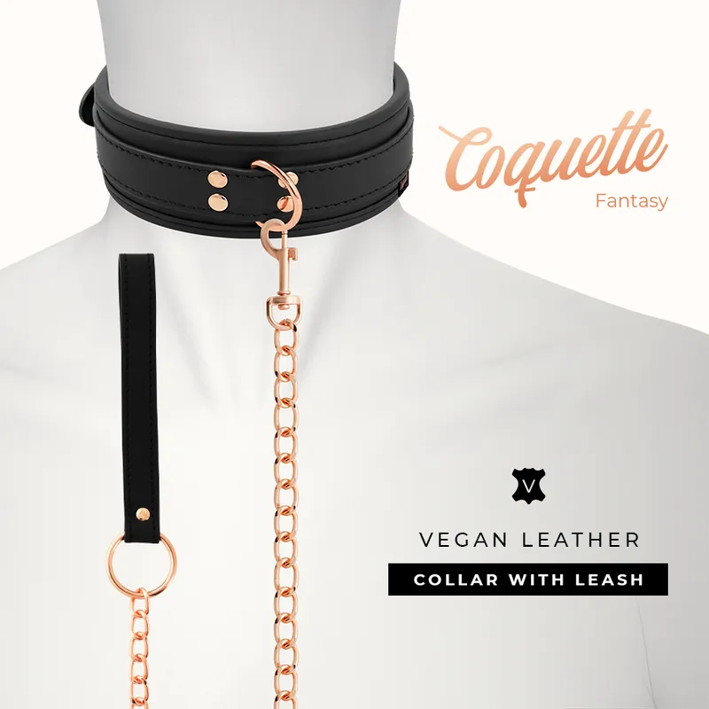 Collier Bdsm En Cuir Végétalien Sécuritaire - Image 7