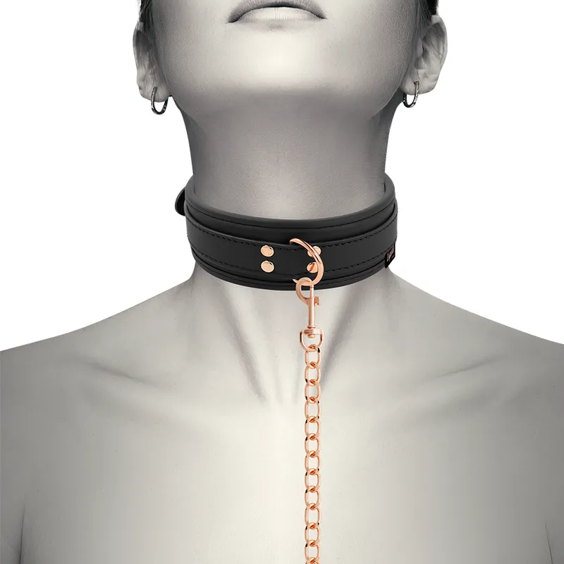 Collier Bdsm En Cuir Végétalien Sécuritaire - Image 8