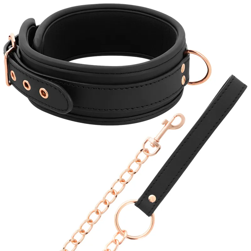 Collier Bdsm En Cuir Végétalien Sécuritaire - Image 9