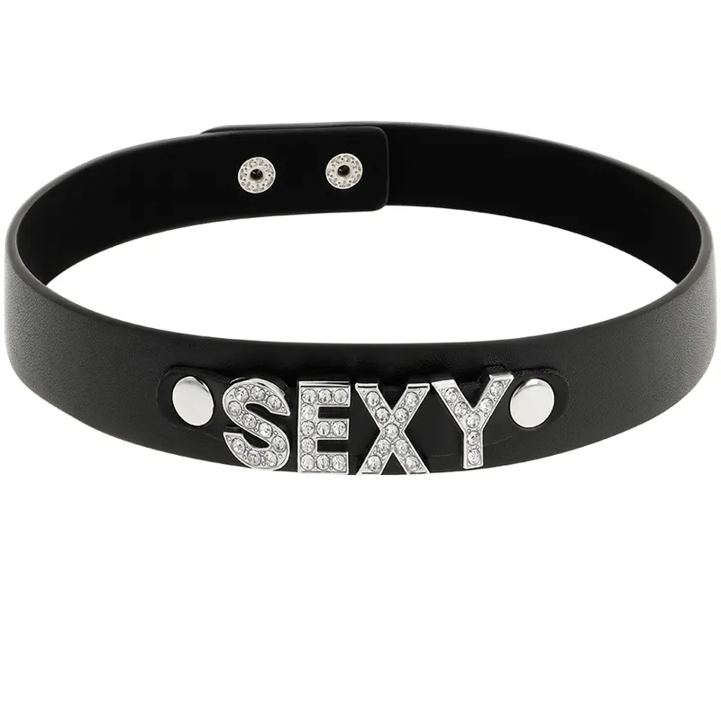 Collier Bdsm Noir Cuir Végétalien Ajustable - Image 5