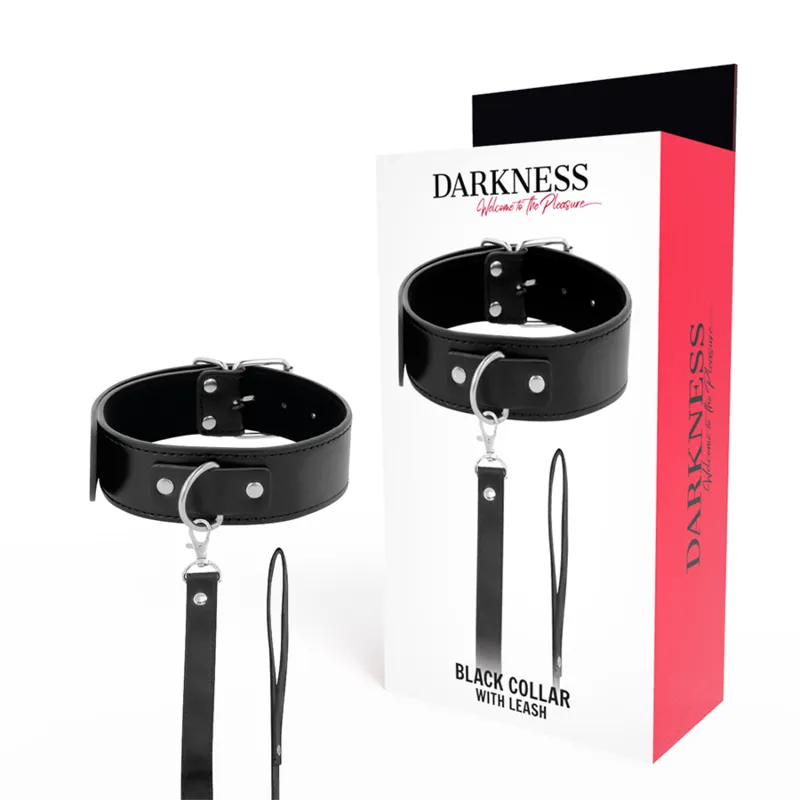 Collier De Posture Bdsm Cuir Pvc